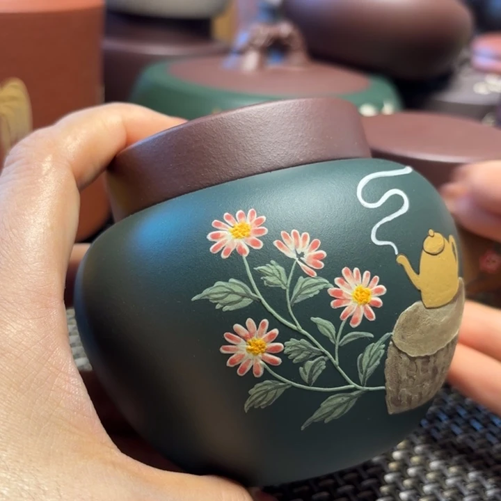 紫砂茶叶罐中高端紫砂茶叶罐
