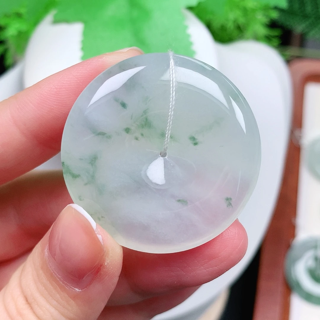 翡翠未镶嵌颈饰平安37-6.2