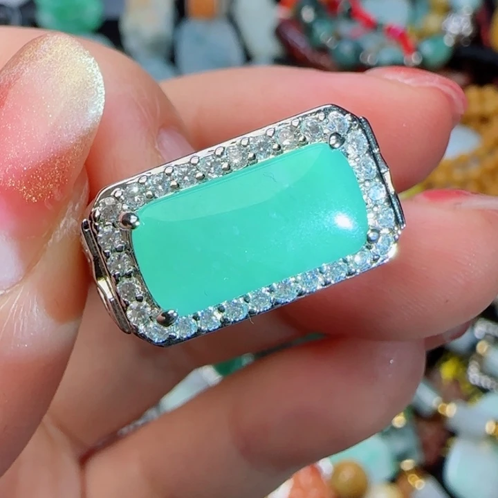 翡翠戒指未镶嵌天然A货72