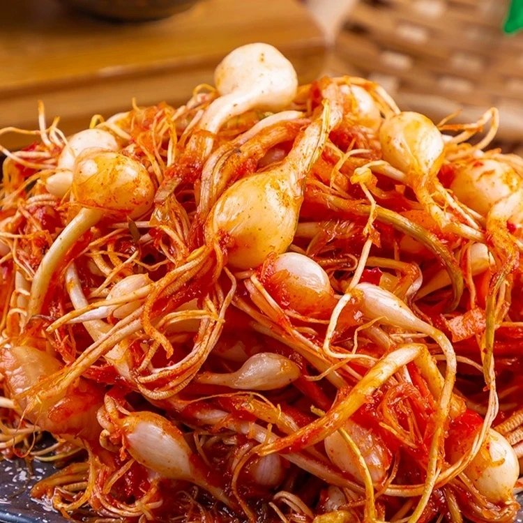 东北朝鲜族小根蒜泡菜延边小蒜头大脑瓜咸菜正宗腌酱菜薤白下饭菜