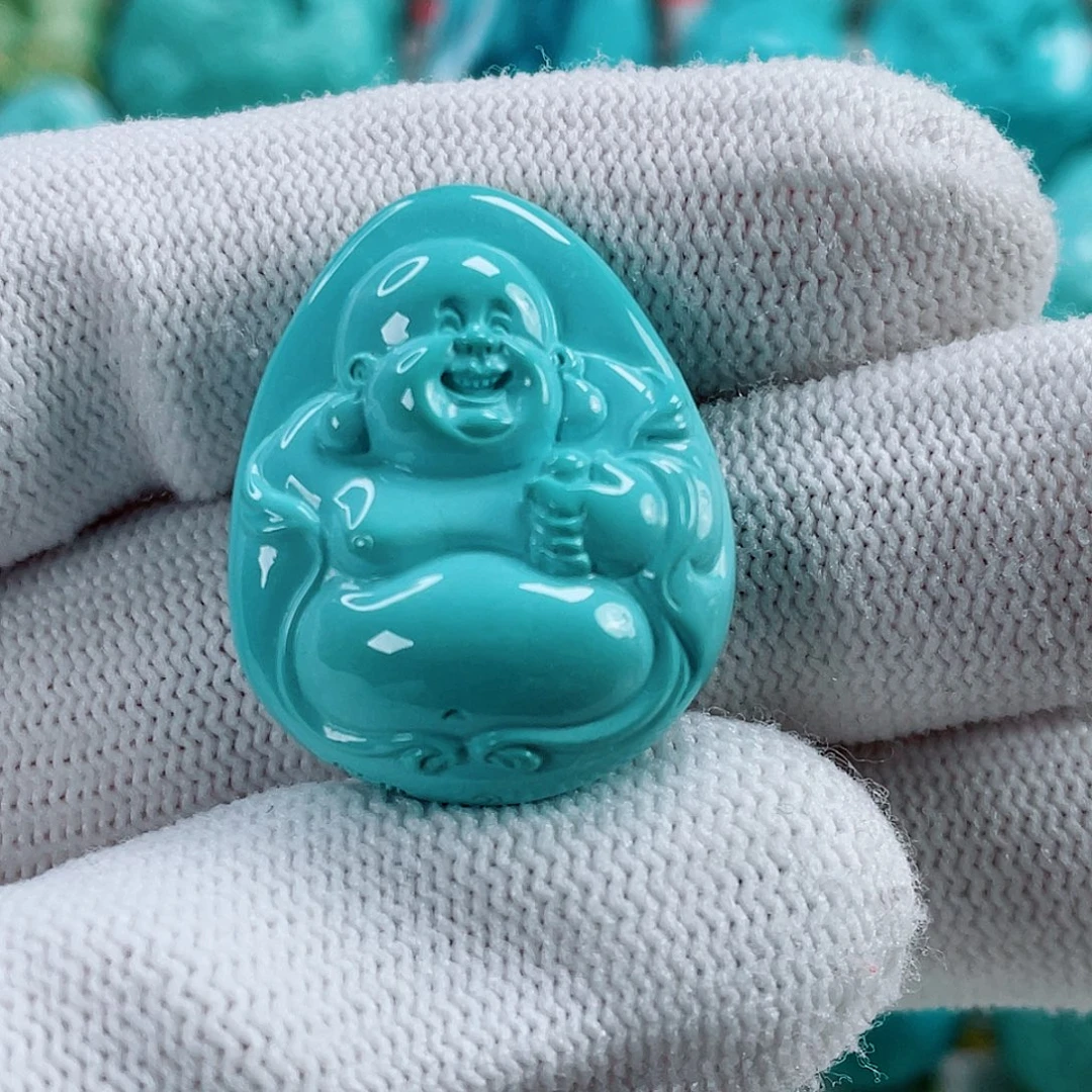 绿松石未镶嵌车挂