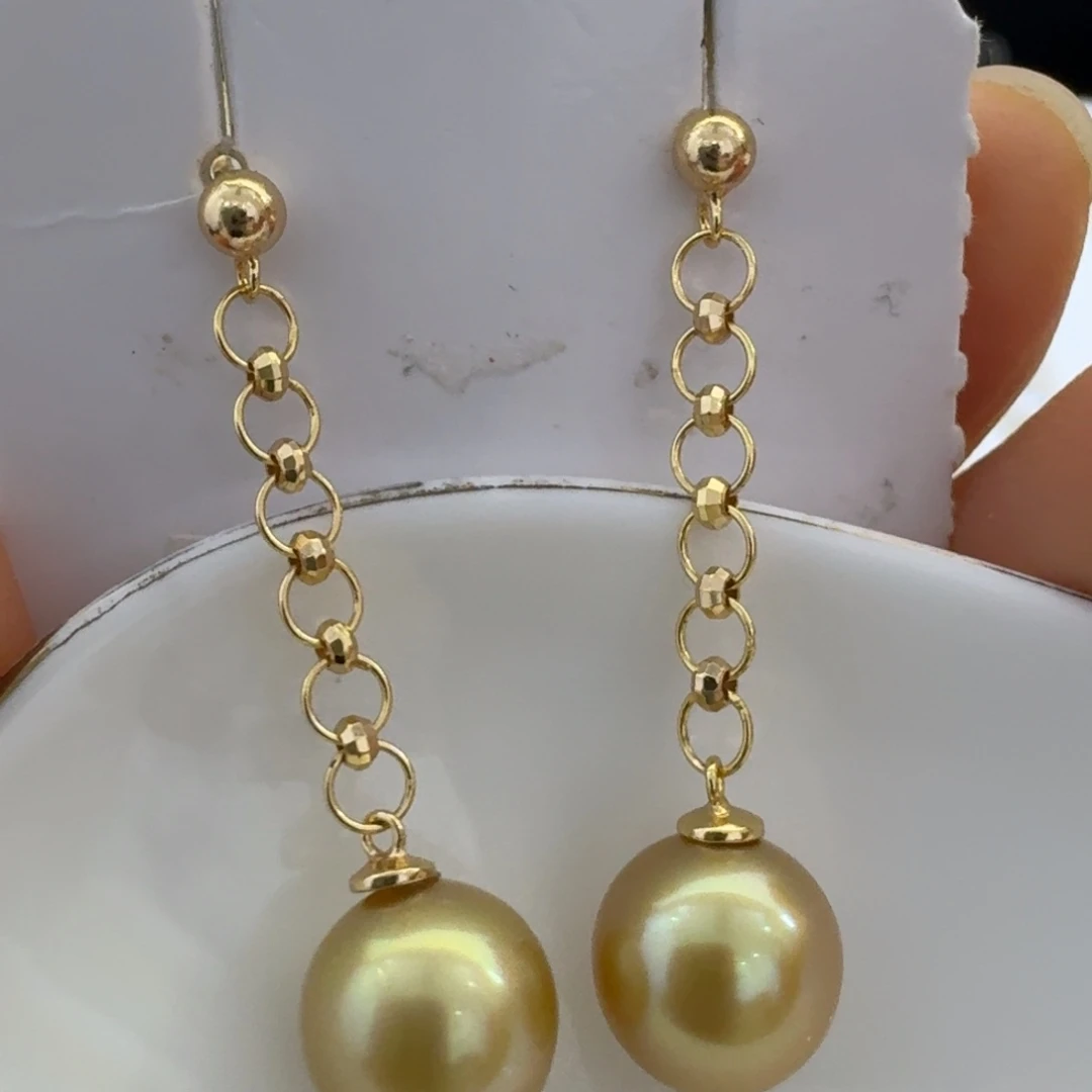 海水珍珠未镶嵌耳饰