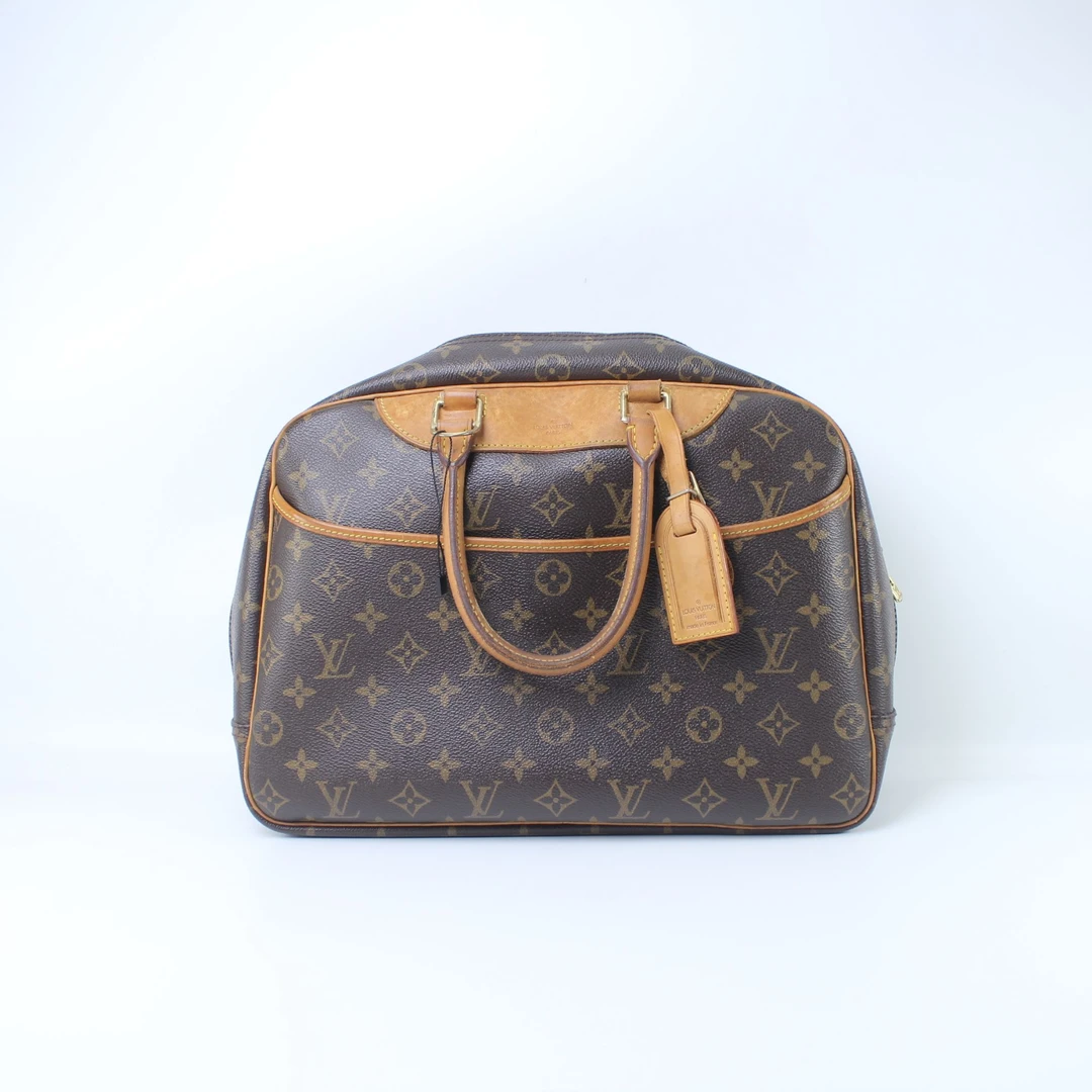 95新 LouisVuitton/路易威登 经典老花中号珍妮手提包