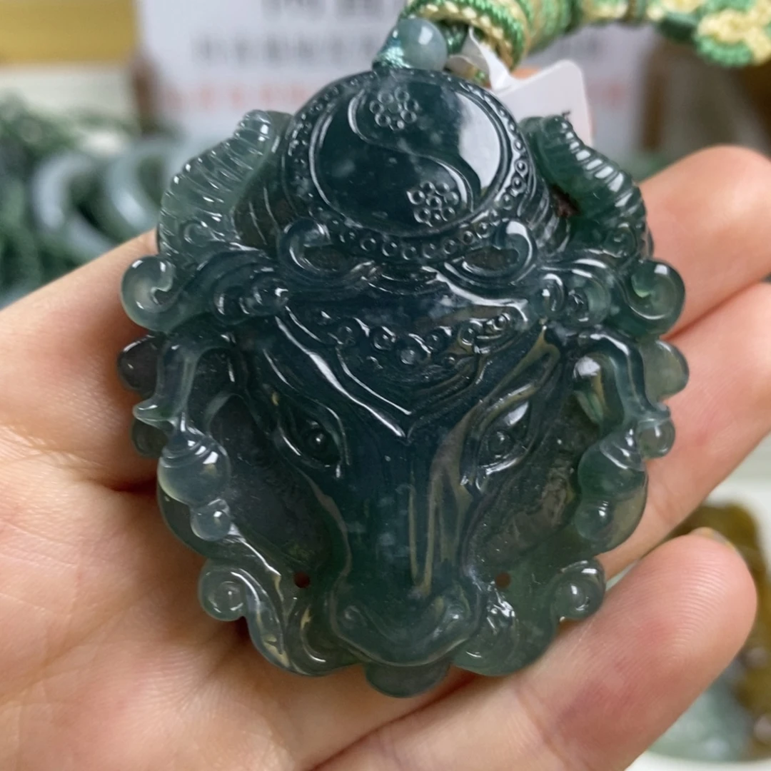 翡翠未镶嵌颈饰1-9翡翠A货挂件