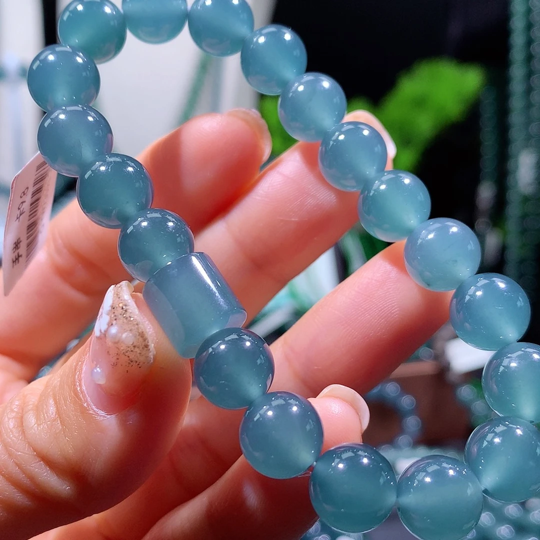 翡翠未镶嵌手链天然a货翡翠手串10mm