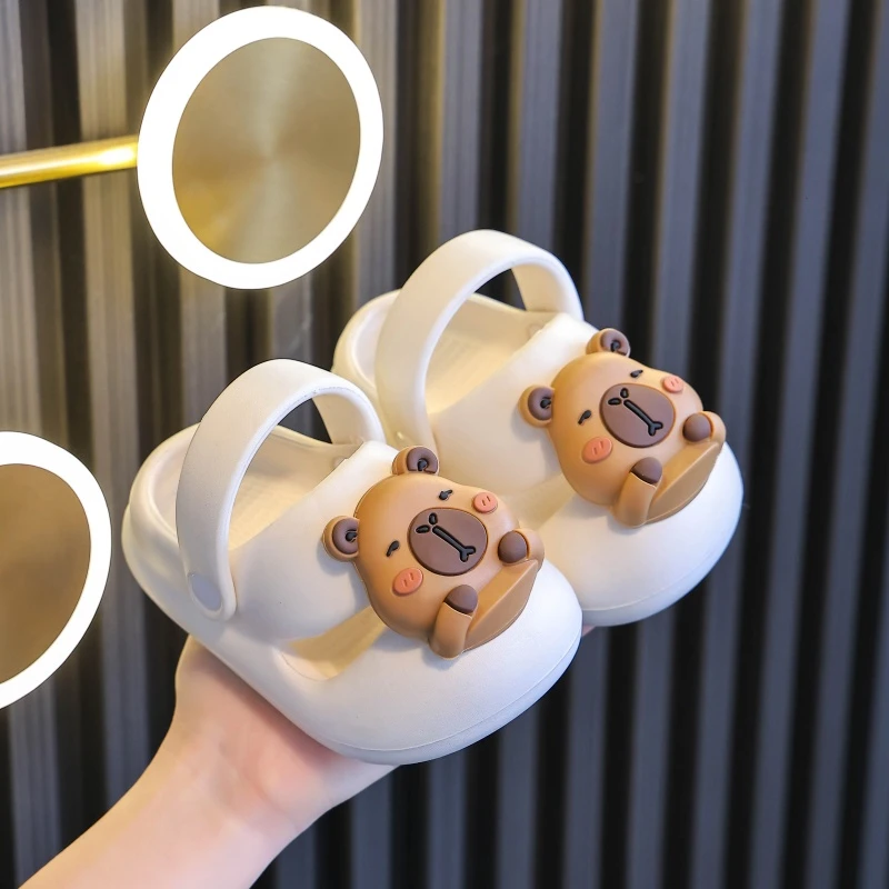 卡皮巴拉EVA儿童凉鞋新款夏季洞洞鞋卡通可爱防滑轻便男女童拖鞋