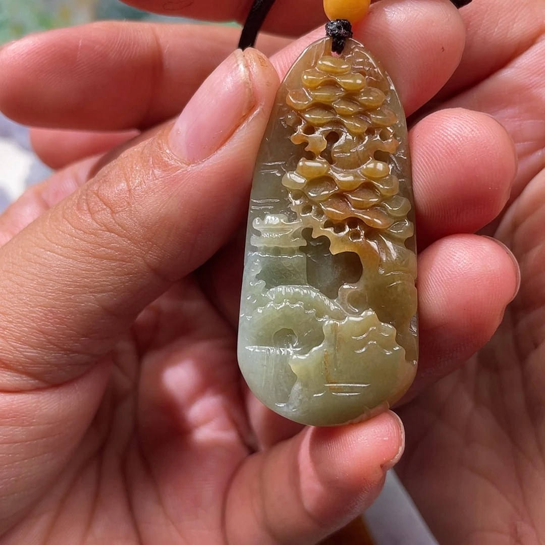 颈饰未镶嵌翡翠翡玉缘翡翠