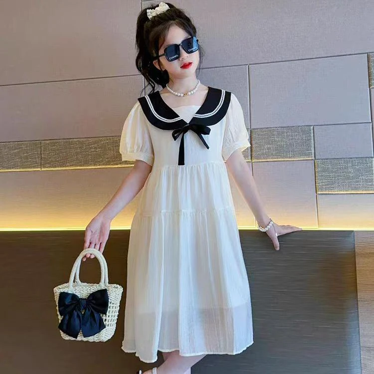 女童春夏连衣裙2025夏季新款公主洋气裙子儿童连衣裙旗袍裙