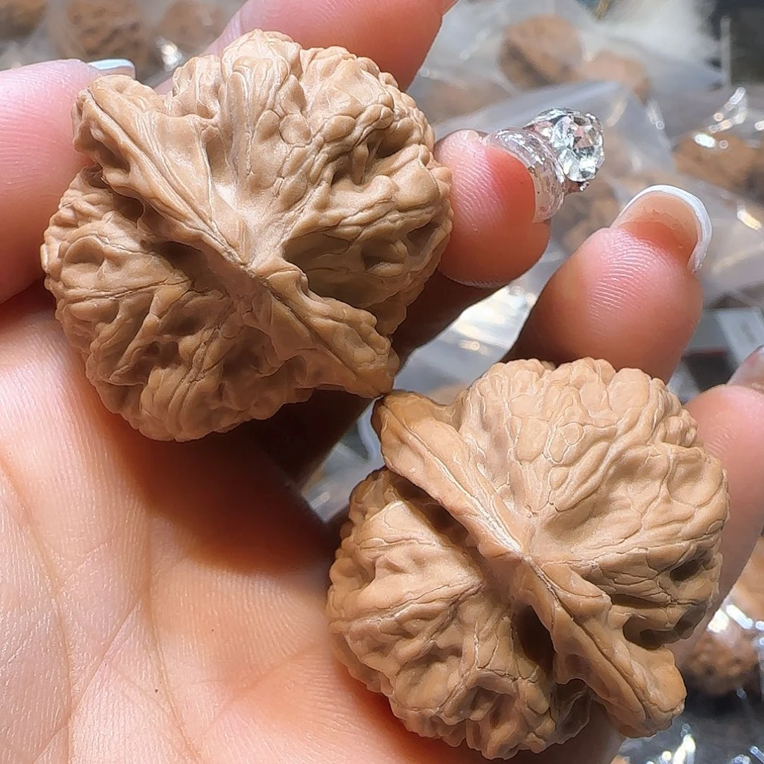 文玩核桃吊坠深*色37➕红莲全