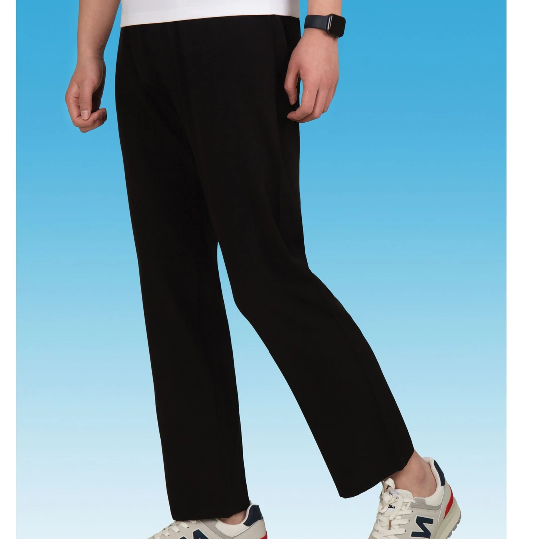 士休闲裤直筒裤长裤裤子冰丝裤夏季透气直筒薄款宽松户外运动快干