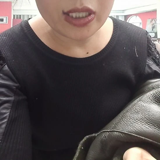 皮衣外套女长款354