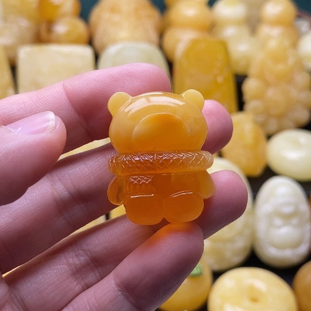 琥珀颈饰未镶嵌琥珀蜜蜡吊坠