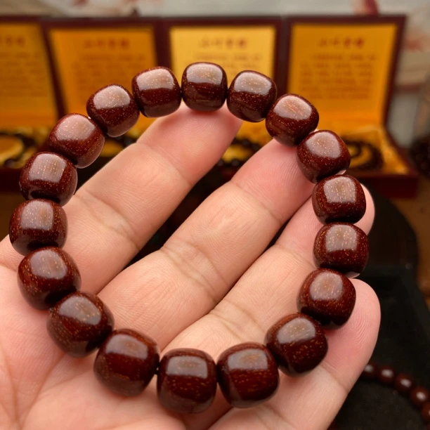 印尼金星紫檀12老邢泥料爆满真金星男女高油高密