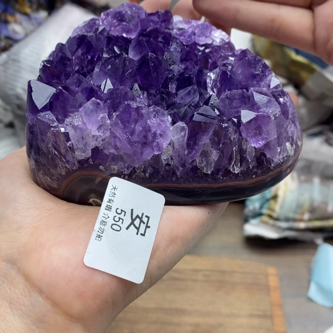 珠宝半成品紫晶未镶嵌