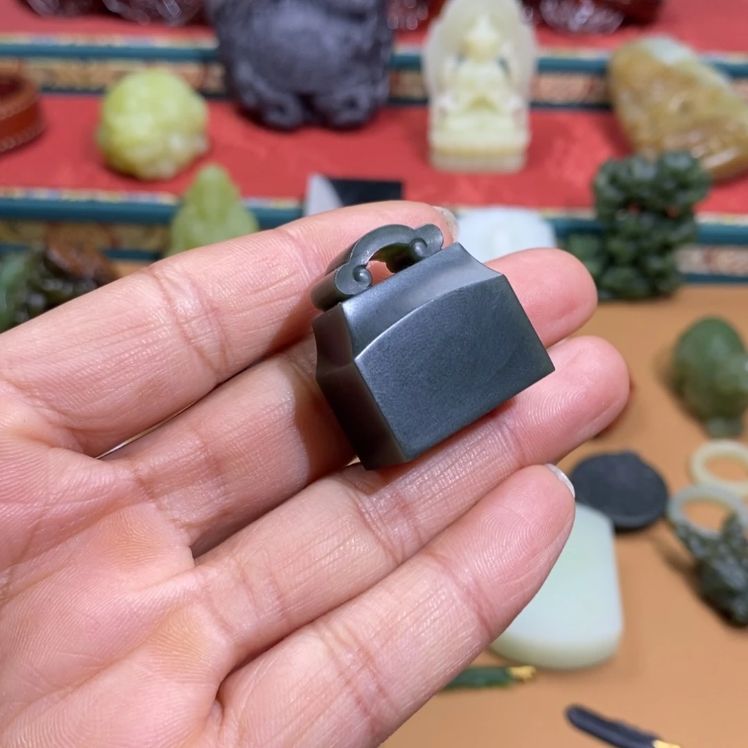 和田玉颈饰未镶嵌心****刻字不退不换