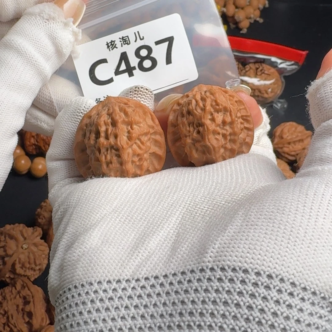 文玩核桃把件33瓷娃娃C487