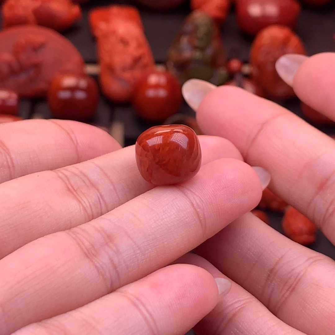 未镶嵌原矿老型单珠13mm南红玛瑙