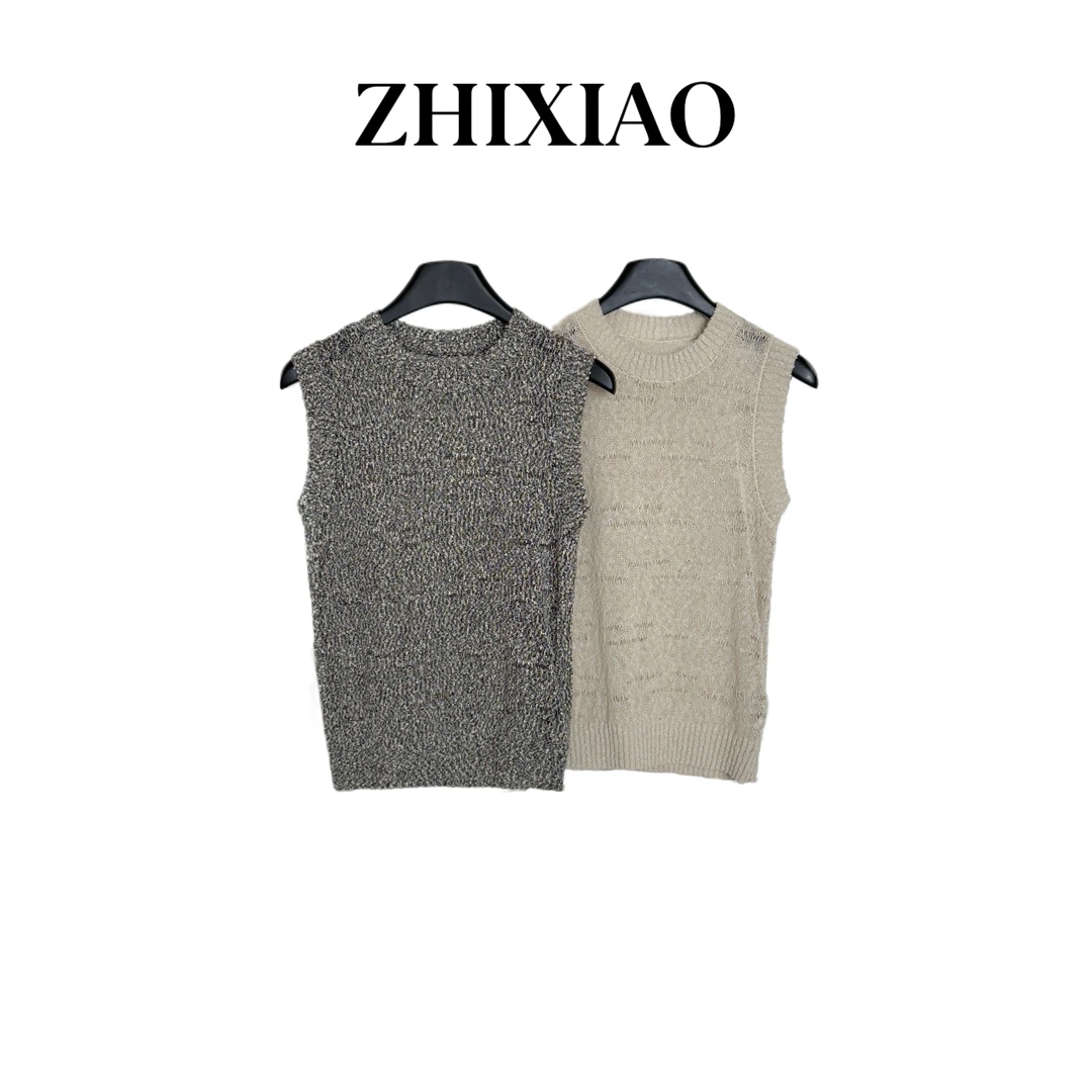【ZHIXIAO】夏季新款：无袖针织背心2077-1