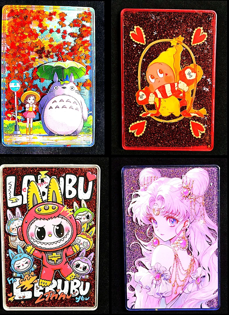 【直播拆】国朝文创大版超大版动漫流沙磁性冰箱贴颜色对对碰