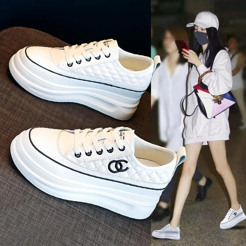 【韩国JTG&Shoes官方正品】内增高小白鞋女鞋2025年新款春季板鞋