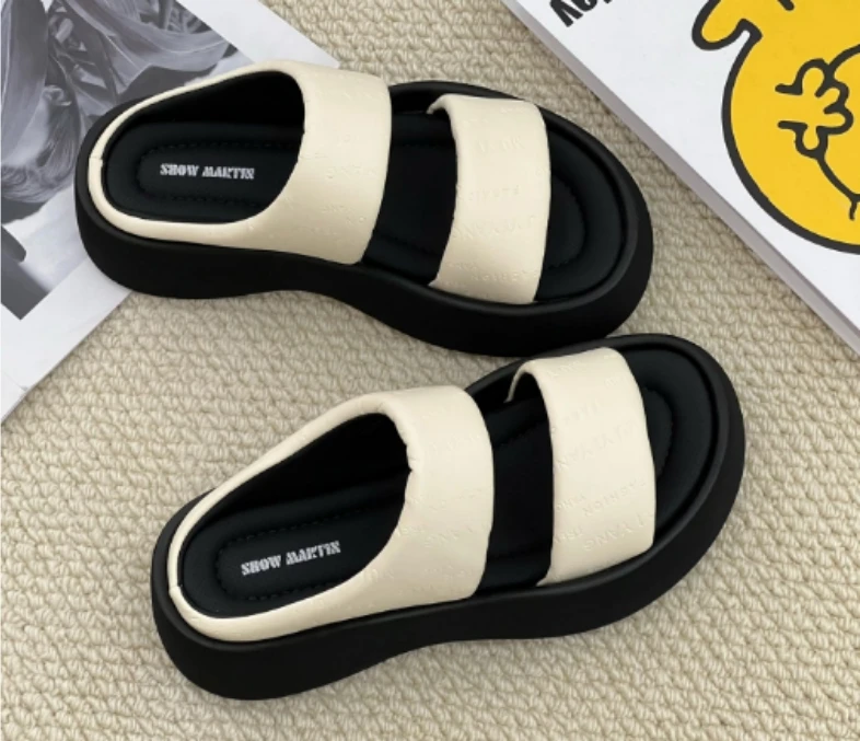 【麦丝】时尚休闲百搭气质平底舒适一字拖 XMM-5888-132