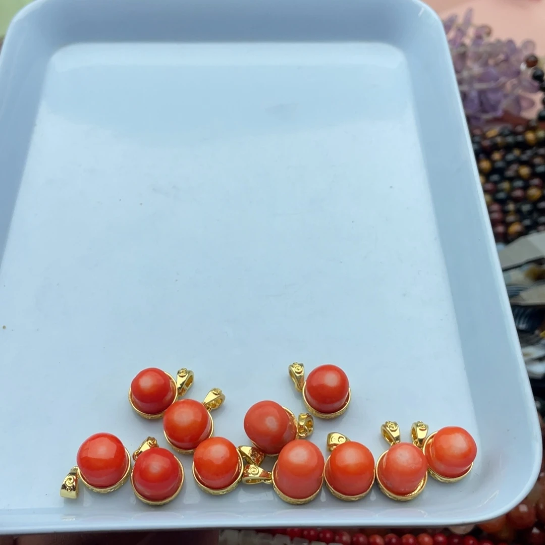 玛瑙/玉髓珠宝半成品未镶嵌一个装12mm左右沙丁吊坠