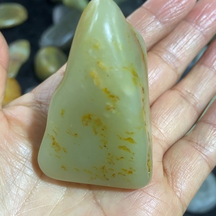金***秋和田玉（糖玉）未镶嵌挂件