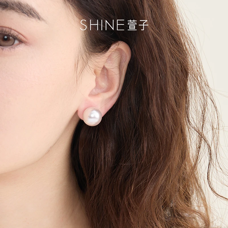 萱子 925银耳饰 SHINE S925气质百搭小众简约耳饰精致经典素款