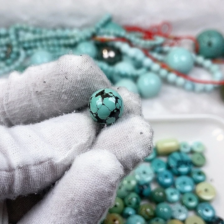 【闪购商品】绿松石珠宝奇石未镶嵌天****波