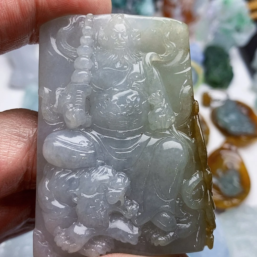 定制翡翠未镶嵌赵公明