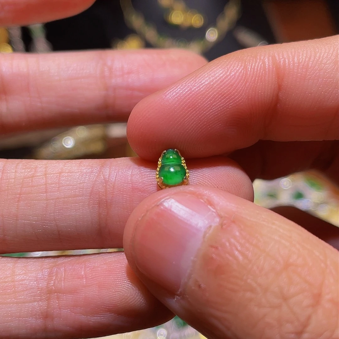 翡翠吊坠(不含链)银S925镶嵌