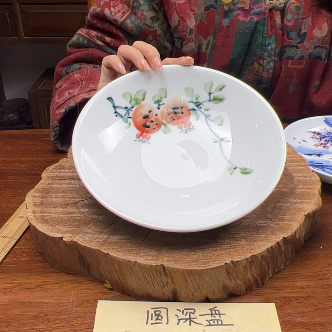 瓷片景德镇陶瓷手工手绘制作