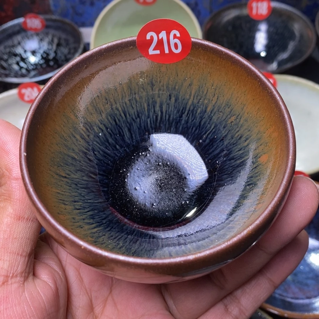 茶盏青御坊龙窑柴烧茶盏