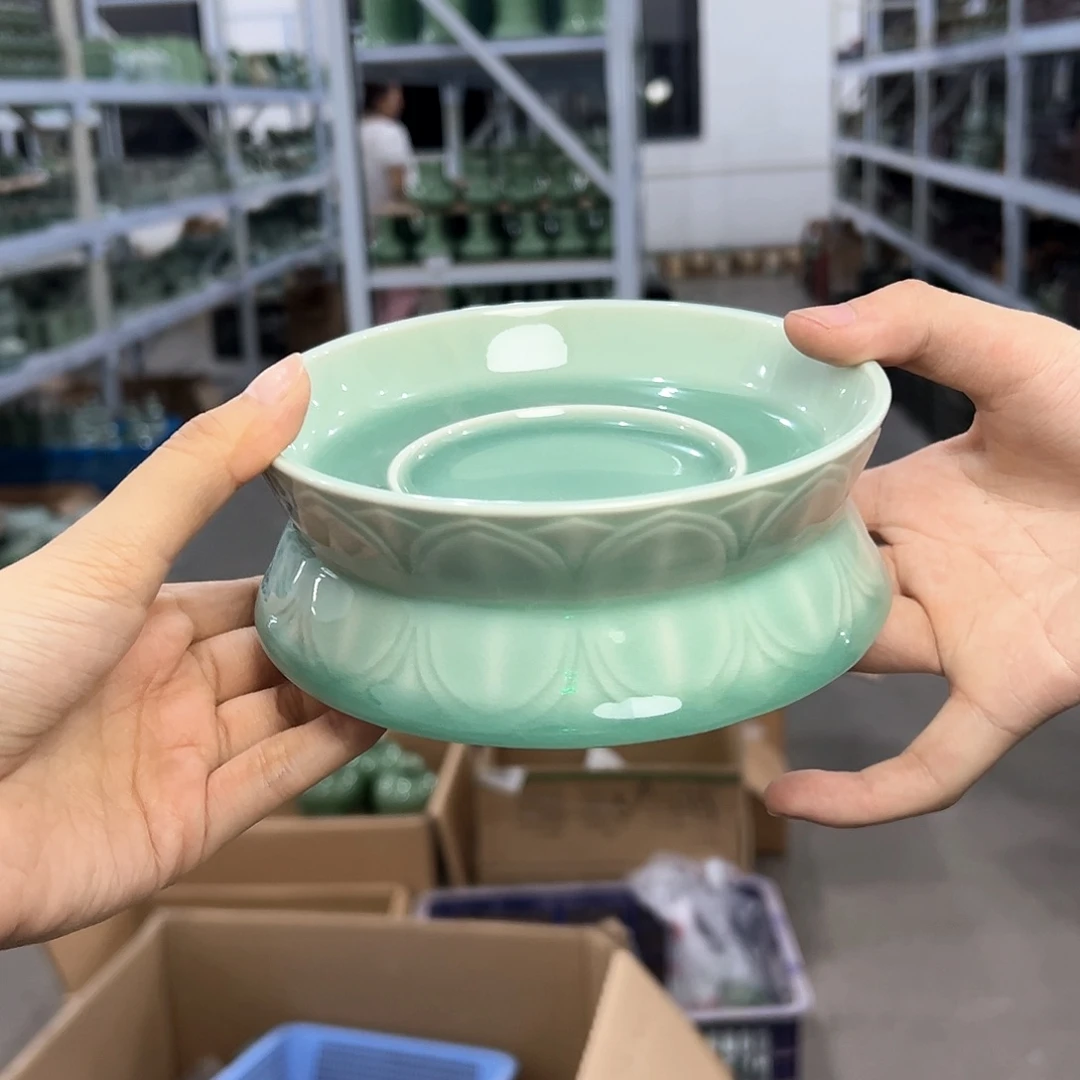 龙泉云间青瓷小米茶器