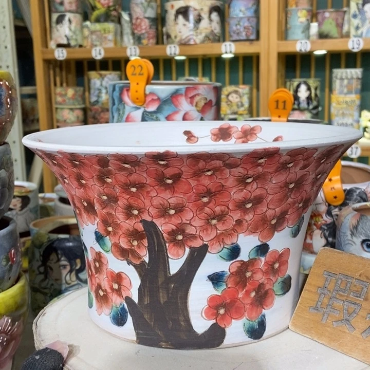 红陶景德镇艺术手绘作品