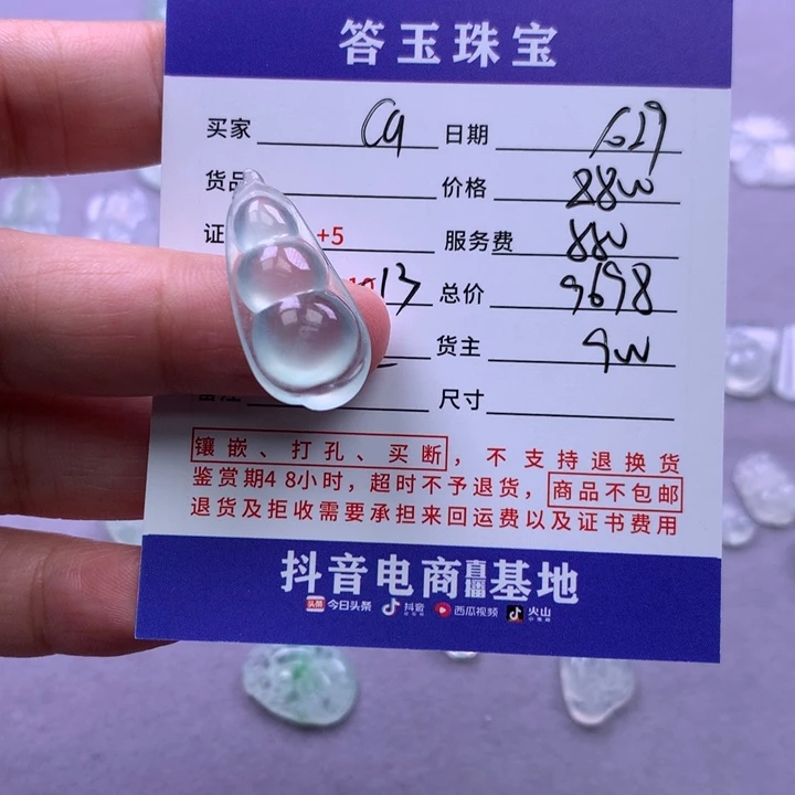 颈饰未镶嵌翡翠c***y