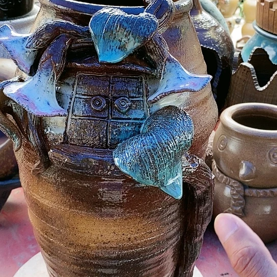 【闪购商品】紫砂花盆15.39无孔无孔