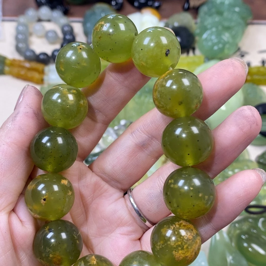 未镶嵌蛇纹石玉手串