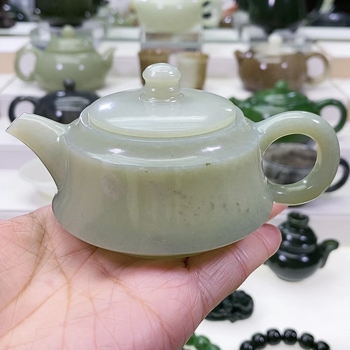 未镶嵌和田玉挂件茶壶120ml