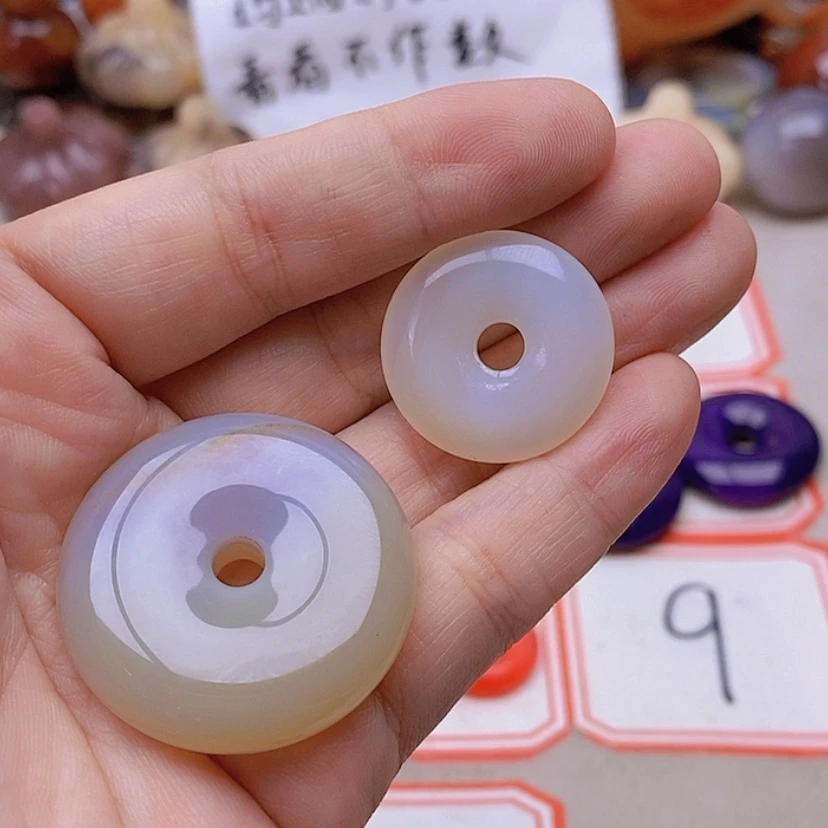 【闪购商品】未镶嵌玛瑙/玉髓珠宝半成品雪*