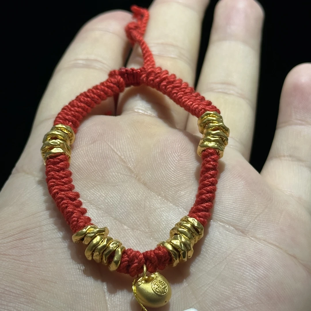 足金999 盘串胖福手串 2.176