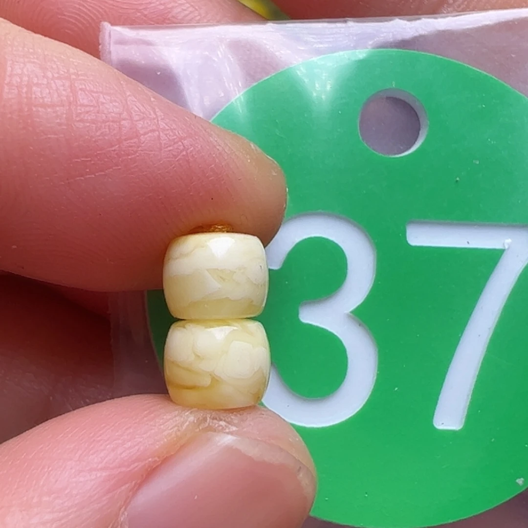 蜜蜡未镶嵌珠宝奇石6.3mm花粉