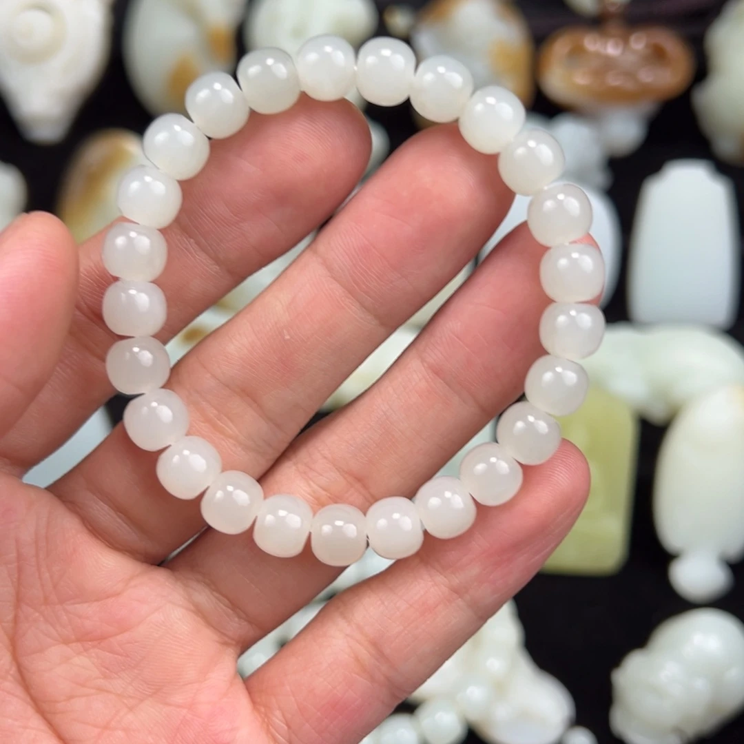 和田玉未镶嵌手链