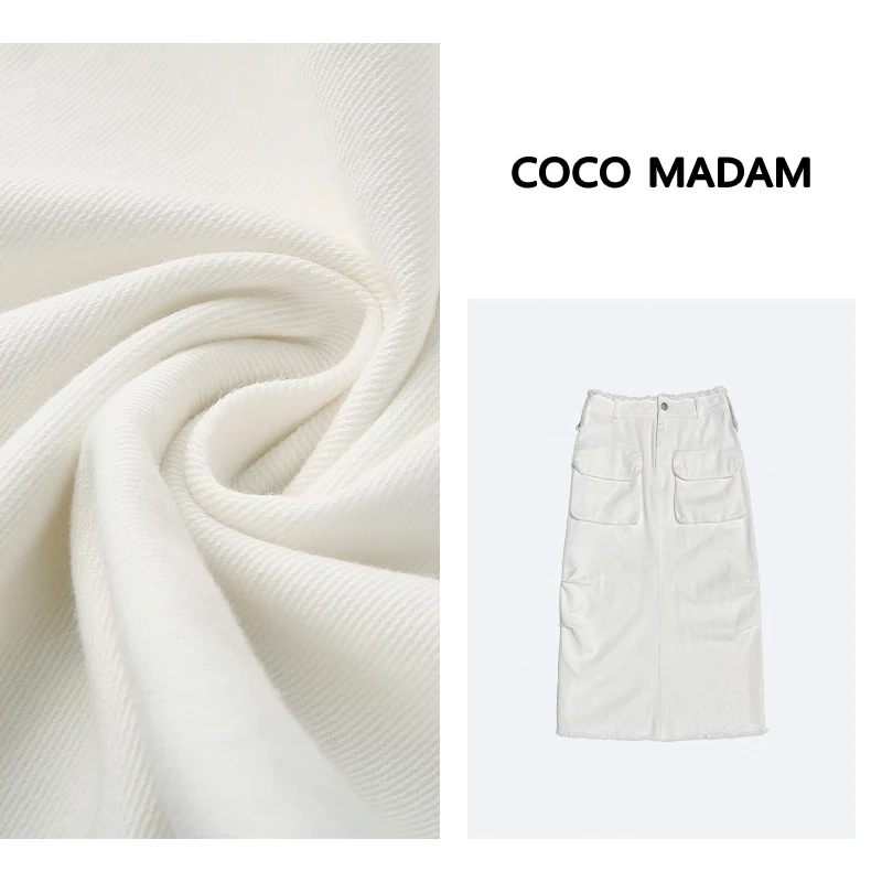 ANNI ·  工装风开衩摆设计显瘦百搭牛仔半裙Ani-A989