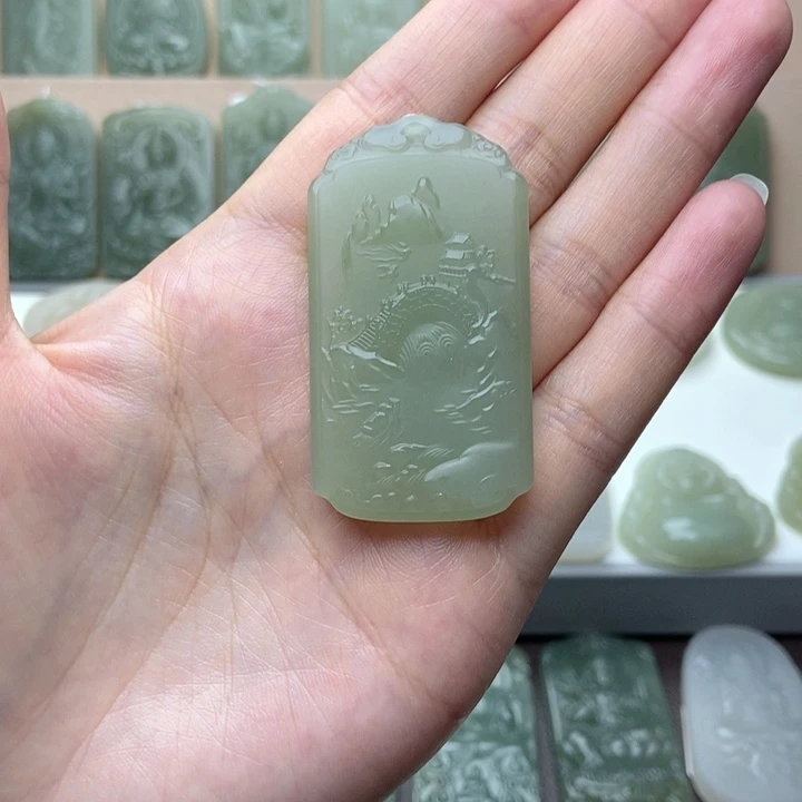 和田玉未镶嵌颈饰