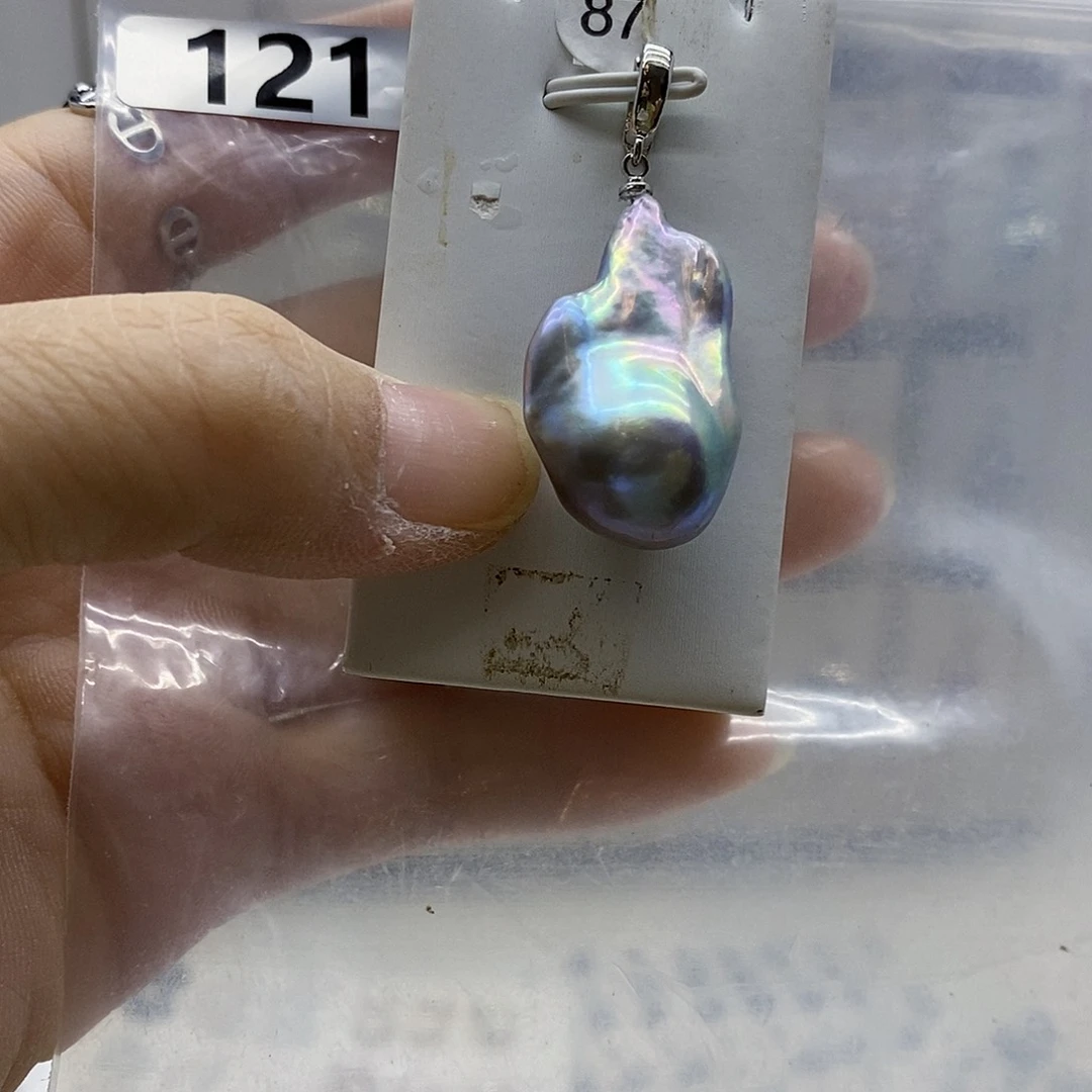 颈饰合金淡水珍珠