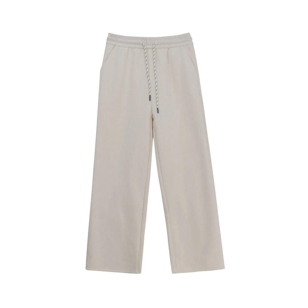 S高腰垂感显瘦软糯慵懒风阔腿糯米休闲裤X27730