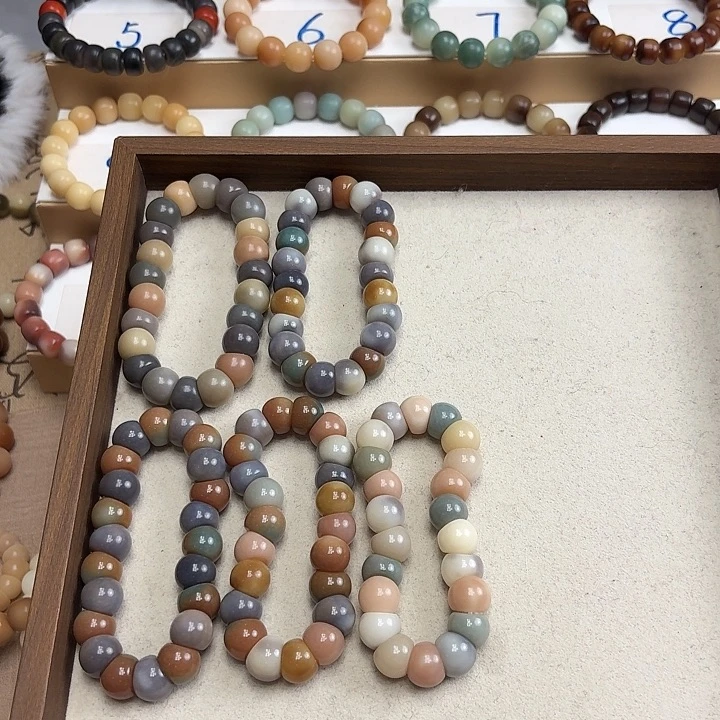 手串菩提根/象牙果卡14水磨蒜瓣