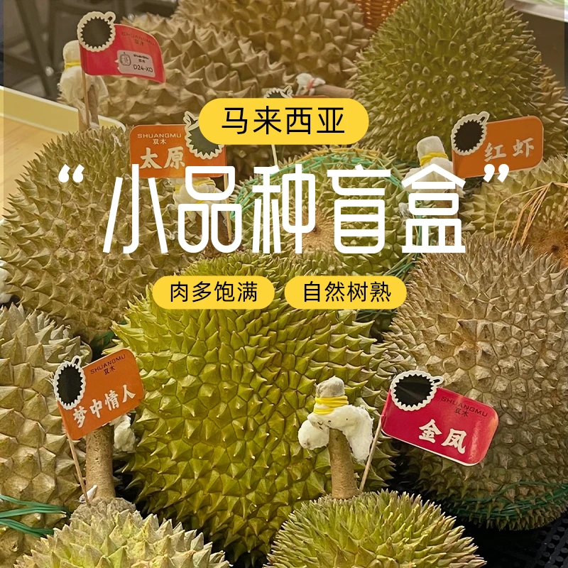 【小品种盲盒】马来西亚空运鲜果小品种盲盒榴莲带壳顺丰空运包邮