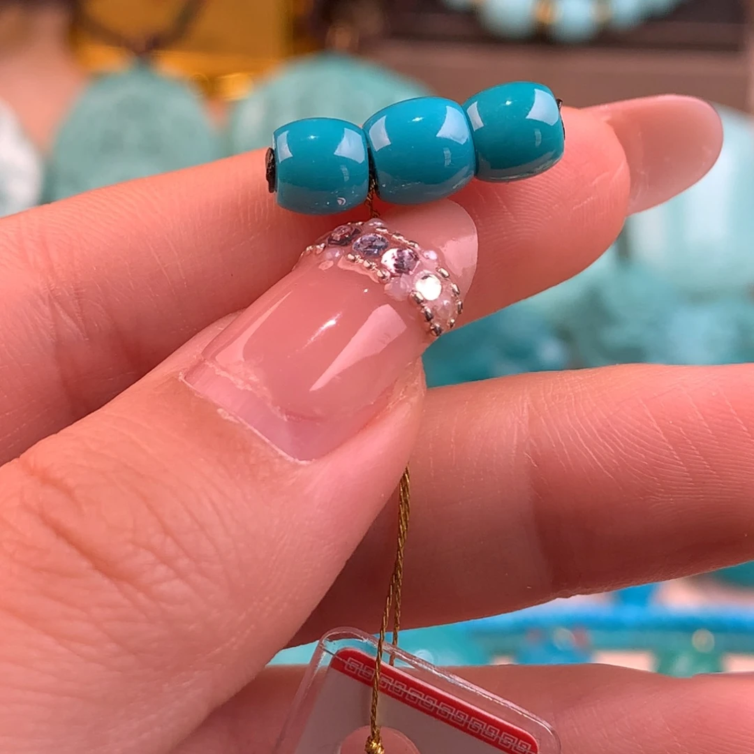 绿松石未镶嵌直切6.5